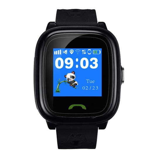 Canyon Kids Black Smartwatch Polly with Phone Calling Waterproof & Remote Tracking