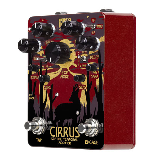 KMA Machines Cirrus Delay and Reverb pedal with Tap Tempo/modulation