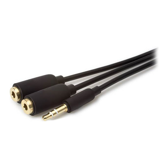 Xclio 3.5mm to 2 x Headphone & Audio Stereo TTRS Splitter