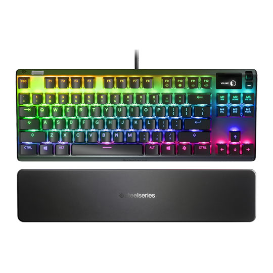 【新品】SteelSeries ゲーミングキーボード Apex 7 TKL SteelSeries Apex 7 TKL Compact Mechanical Gaming Keyboard – OLED キーボード