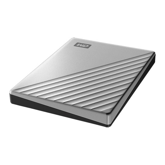 WD My Passport 1TB External Portable Hard Drive/HDD - Silver : image 1