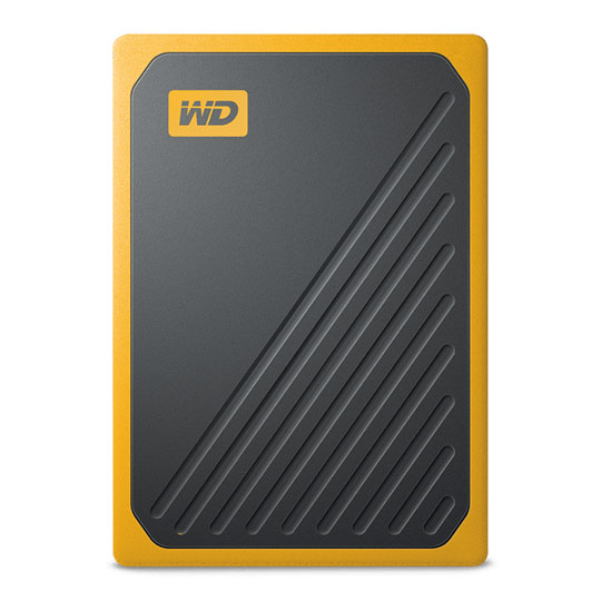 WD My Passport Go 500GB External Portable Solid State Drive/SSD - Amber Trim : image 1