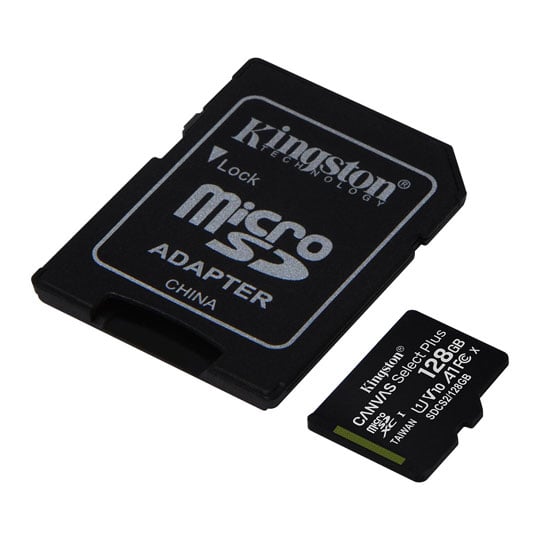 Kingston Canvas Select Plus 128GB UHS-I Micro SD Memory Card Kingston Canvas Select Plus 128GB UHS-I Micro SD Memory Card