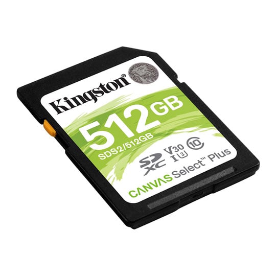 Kingston Canvas Select Plus 512GB UHS-I SDXC Memory Card