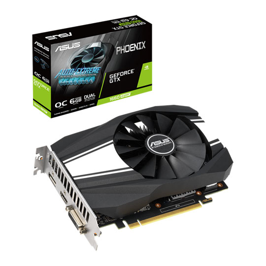 ASUS NVIDIA GeForce GTX 1660 SUPER 6GB PHOENIX OC Turing Graphics