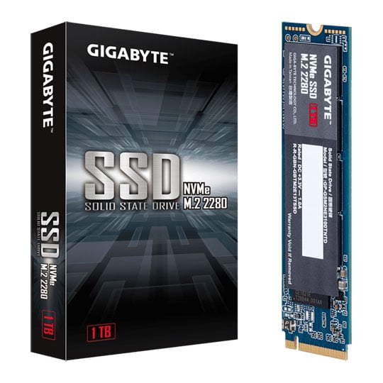 Gigabyte 1TB M.2 PCIe NVMe Performance SSD/Solid State Drive : image 1