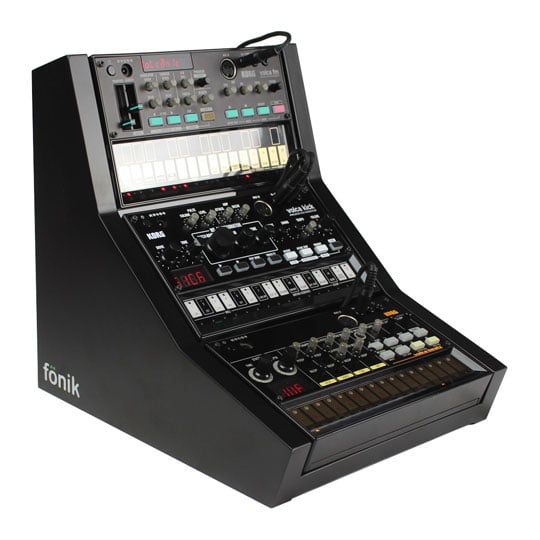 Fonik Audio Stand For 3 x Korg Volca (Black)