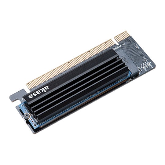 Akasa M.2 SSD to PCIe Adapter Card +  Heatsink Cooler