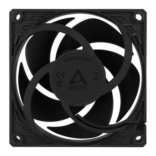 Arctic P8 Black 80mm Pressure Optimised PWM Fan : image 4