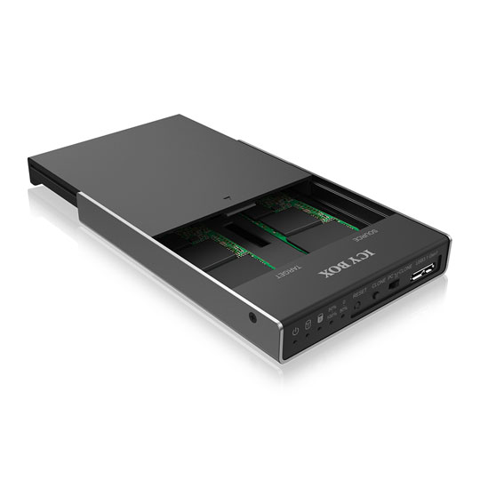 ICY BOX Docking & Klonstation für M.2 NVMe SSD & 2,5''/3,5'' SATA SSD