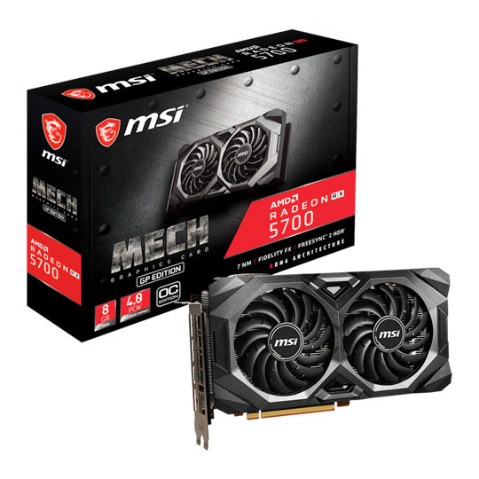 MSI RADEON RX 5700 8G リファレンスモデル Radeon RX 5700 GAMING