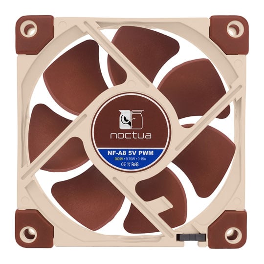 Noctua NF-A8 5V PWM 80mm Beige/Brown Fan : image 4