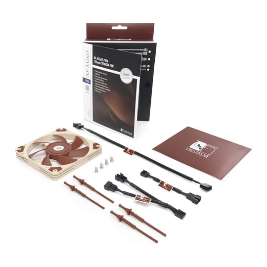 Noctua NF-A12x15 PWM 120mm Beige/Brown Slim-line Fan : image 4