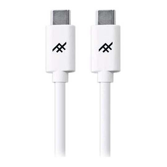 iFrogz UniqueSync USB C to C Charge & Sync Cable Fast 3.0A 50W USB2.0 White 1M