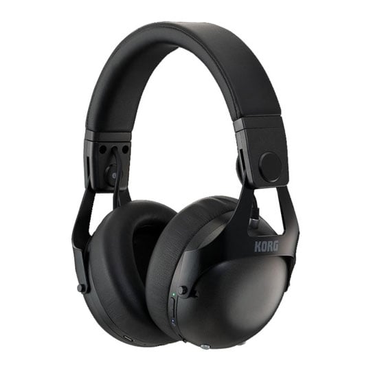 Korg NC-Q1 Active Noise Cancelling Wireless/Wired DJ Class Headphones  Black