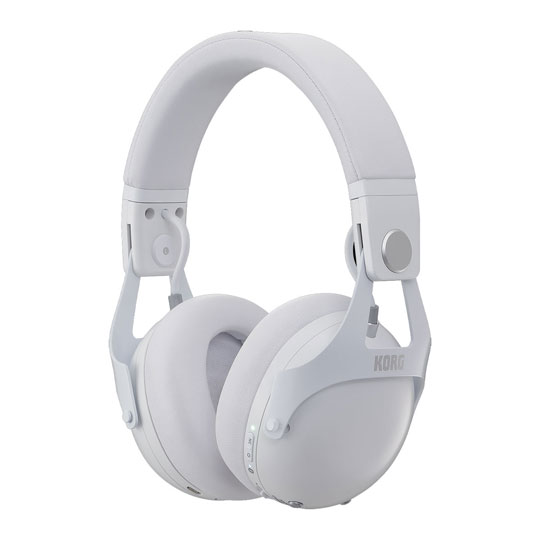 Korg NC-Q1 Active Noise Cancelling Wired/Wireless DJ Class Headphones White