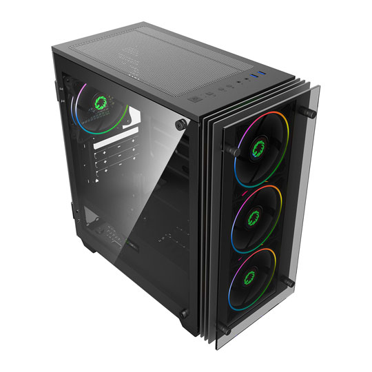 GameMax Stratos Mini ARGB Windowed MicroATX PC Gaming Case : image 3
