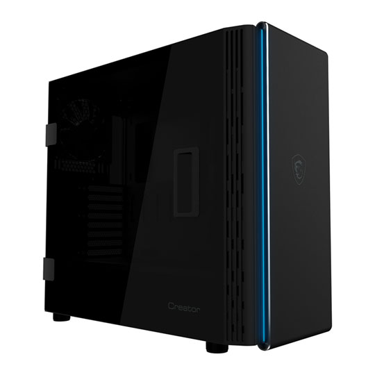 MSI Creator 400M Black Mid Tower Tempered Glass PC Gaming Case : image 1