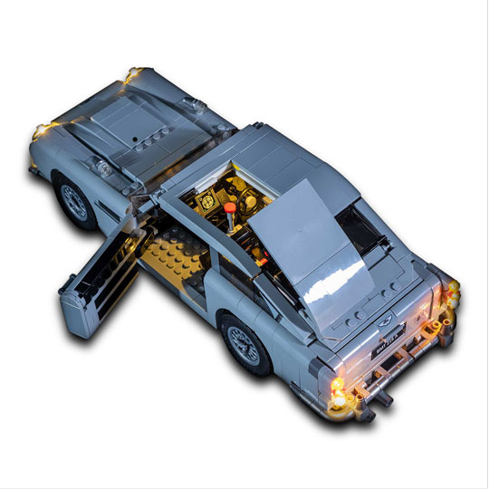 Light My Bricks for James Bond Aston Martin DB5