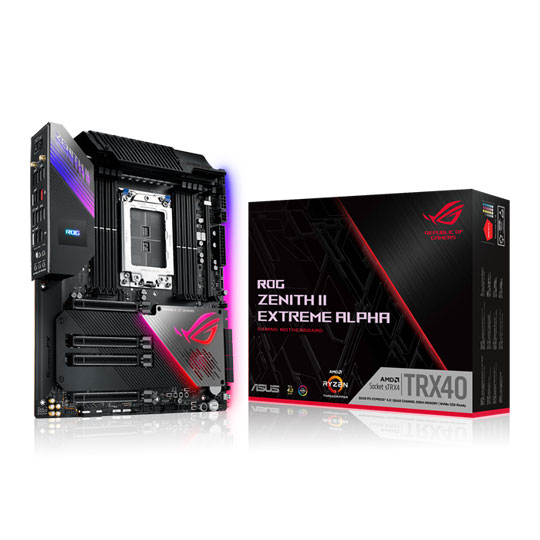 ASUS AMD Threadripper ROG Zenith II Extreme Alpha TRX40 PCIe 4.0 E-ATX Motherboard : image 1