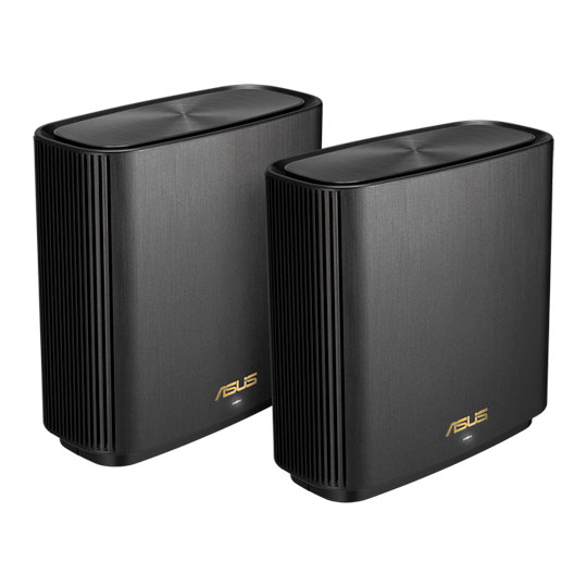 ASUS ZenWiFi 11AX Version 2 (XT8) AiMesh AX6600 WiFi 6 Double Pack Black : image 1