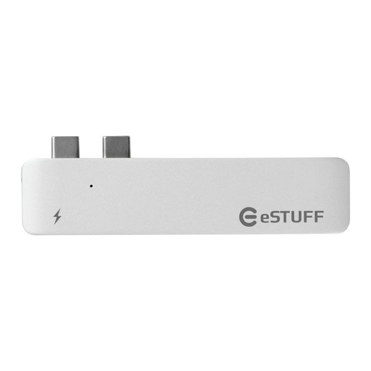 eSTUFF Allure Thunderbolt3 USB-C 5K Video Slot-in All in One Hub Pro for MacBook (Dual USB-C Slot)