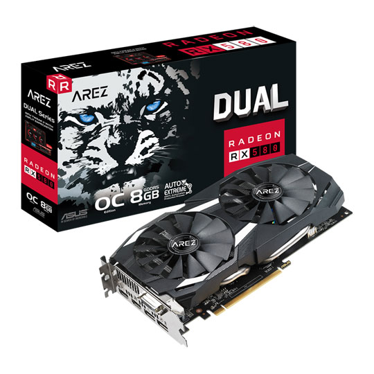 ASUS AMD RADEON RX 580 8GB AREZ DUAL OC Graphics Card
