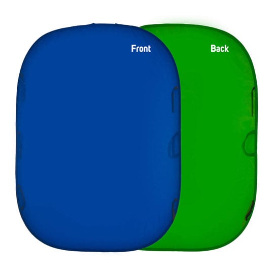 Manfrotto Collapsible 1.8 x 2.1m Green/Blue Background