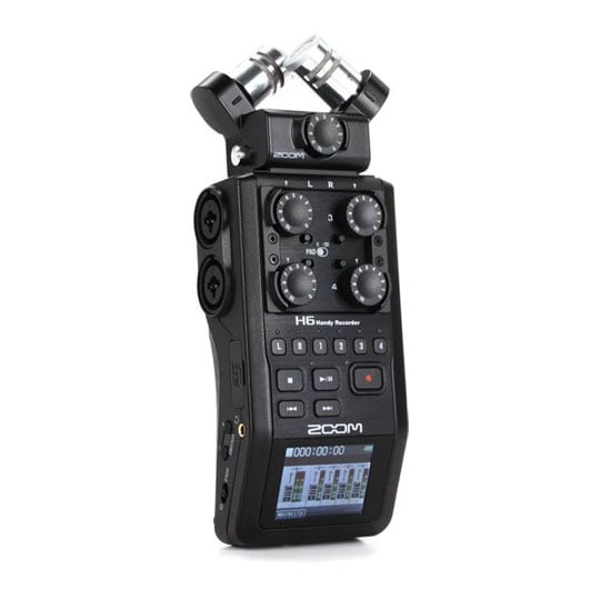Zoom H6-BLACK (H6BLACK) Portable Handheld Digital Field Recorder