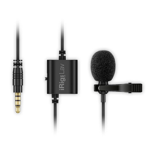 IK Multimedia - 'iRig Mic Lav' (Single) Clip-On Microphone For Mobile Devices