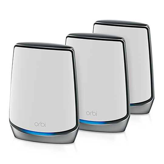 NETGEAR Tri-Band RBK853 White Orbi Home WiFi Mesh System - Router & 2 Satellites : image 1