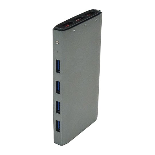 HiPoint Four-port Powered USB 3.0 Combo Hub with Charging Ports : image 3