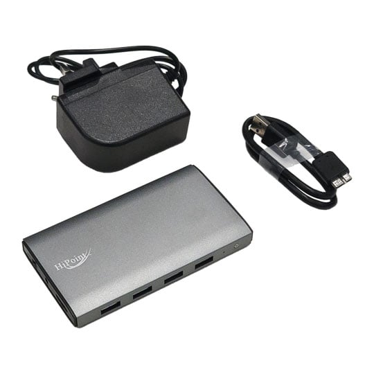 HiPoint Four-port Powered USB 3.0 Combo Hub with Charging Ports : image 4