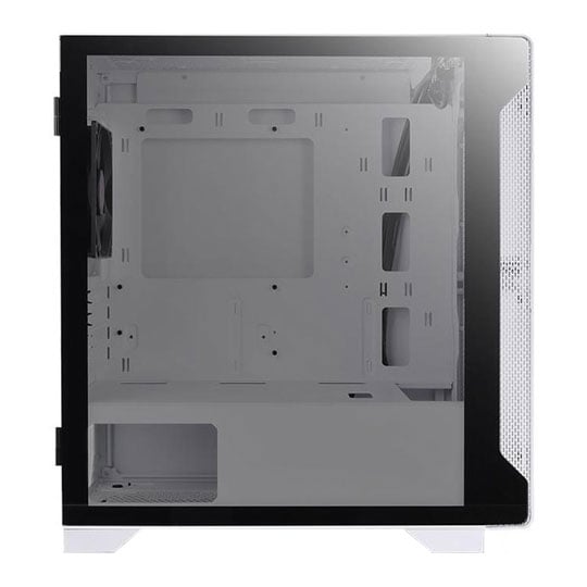 Thermaltake S100 TG Snow Tempered Glass Micro-ATX Case - White