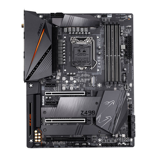Gigabyte Intel Z490 AORUS PRO AX ATX Motherboard : image 2