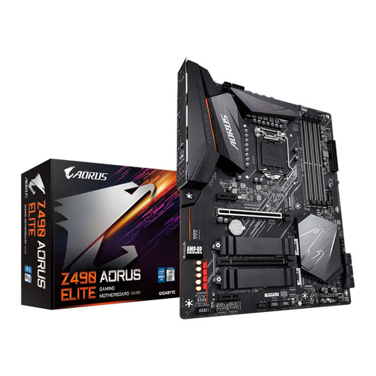 Gigabyte Intel Z490 AORUS ELITE ATX Motherboard : image 1