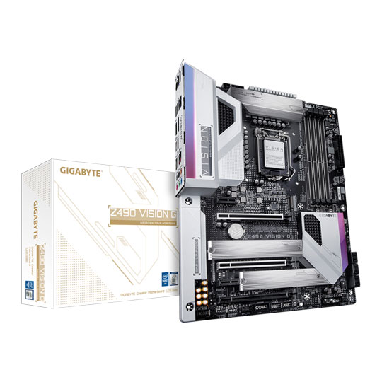 Gigabyte Intel Z490 VISION G ATX Motherboard : image 1