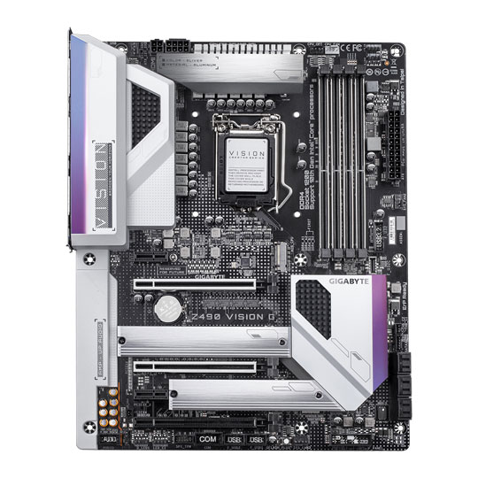 Gigabyte Intel Z490 VISION G ATX Motherboard : image 2