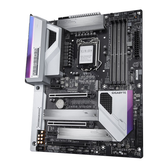 Gigabyte Intel Z490 VISION G ATX Motherboard : image 3
