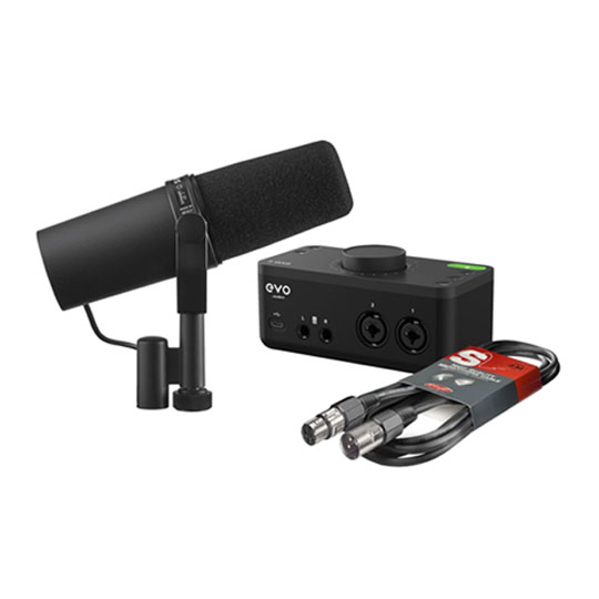 Audient 'EVO 4' Interface, SM7B Dynamic Mic & Stagg 3m XLR-XLR : image 1
