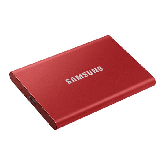 Samsung T7 Red 2TB Portable SSD USB-C/A Gen2