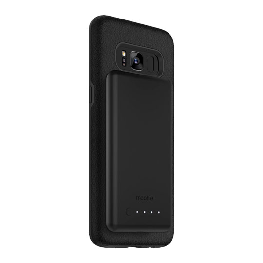Mophie Samsung Galaxy S8 Charge Force Case Qi with 3000mAh Powerstation Mini Power Bank Black : image 1