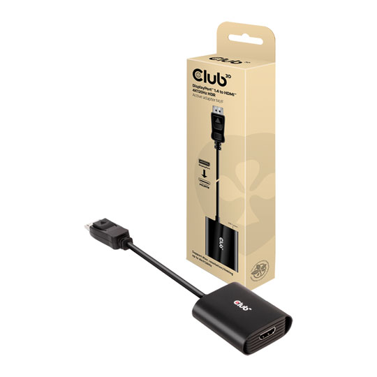 Club 3D DisplayPort to HDMI HDR Active Adapter 4K120Hz LN108154 CAC