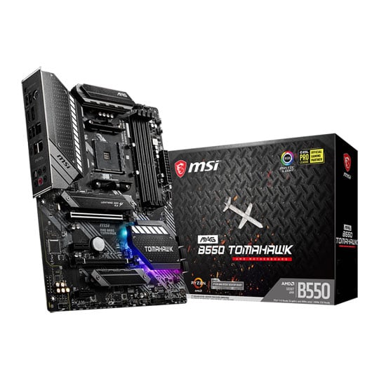 MSI AMD B550 MAG TOMAHAWK AM4 PCIe 4.0 ATX Motherboard : image 1