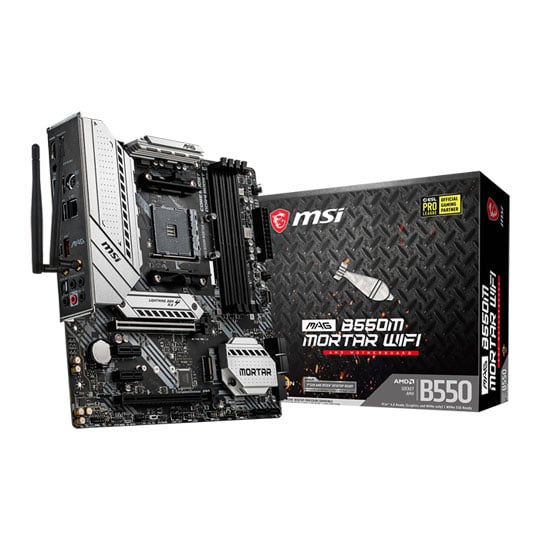 MSI AMD B550 MAG MORTAR WIFI Micro-ATX Motherboard LN108117 - MAG