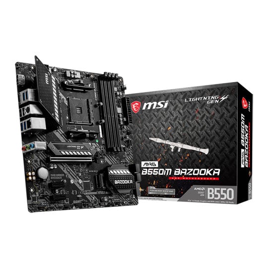 MSI AMD B550 MAG B550M BAZOOKA Micro-ATX Motherboard : image 1