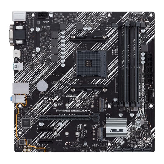 ASUS AMD B550 PRIME B550M-K AM4 DDR4 micro-ATX Motherboard