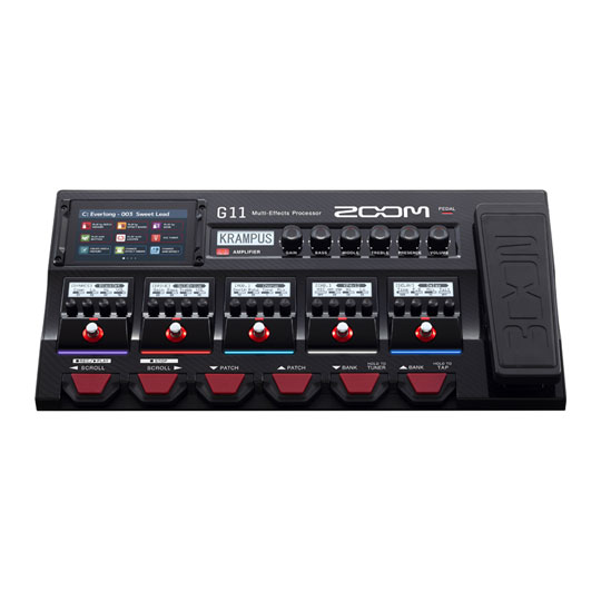 Zoom G11 Multi-Effects Processor, 6 custom amp models, 70 cabinet impulse responses, 9 effects chain : image 3