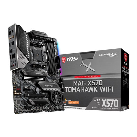 MSI AMD Ryzen X570 MAG TOMAHAWK WIFI AM4 PCIe 4.0 ATX Motherboard : image 1