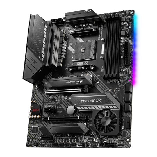 MSI AMD Ryzen X570 MAG TOMAHAWK WIFI AM4 PCIe 4.0 ATX Motherboard : image 3